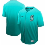 Men's Nike Seattle Mariners Blank Green Fade Jersey