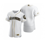 Men's Nike Seattle Mariners Blank White 2020 Authentic Golden Edition Baseball Jersey
