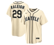 Men's Seattle Mariners #29 Cal Raleigh Cream Nike Alternate Jersey