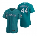 Men's Seattle Mariners #44 Julio Rodríguez Aqua Flex Base Stitched Jersey