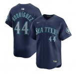 Men's Seattle Mariners #44 Julio Rodríguez Navy Limited Stitched Baseball Jersey