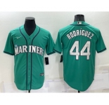 Men's Seattle Mariners #44 Julio Rodriguez Ray Green Stitched MLB Cool Base Nike Jersey