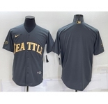 Men's Seattle Mariners Blank Grey 2022 All Star Stitched Cool Base Nike Jersey