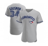 MEN'S TORONTO BLUE JAYS #34 #34 KEVIN GAUSMAN GRAY ROAD JERSEY