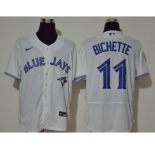 Men's Nike Blue Jays #11 Bo Bichette White 2020 Baseball Jersey