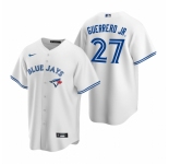 Men's Nike Toronto Blue Jays #27 Vladimir Guerrero Jr. White Home Stitched Baseball Jersey