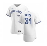 Men's Nike Toronto Blue Jays #31 Thomas Hatch White Home 2020 Authentic Player Baseball Jersey
