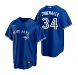 Men's Nike Toronto Blue Jays #34 Matt Shoemaker Royal Alternate Stitched Baseball Jersey