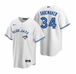 Men's Nike Toronto Blue Jays #34 Matt Shoemaker White Home Stitched Baseball Jersey