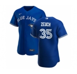 Men's Nike Toronto Blue Jays #35 T.J. Zeuch Royal Alternate 2020 Authentic Player Baseball Jersey