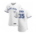 Men's Nike Toronto Blue Jays #35 T.J. Zeuch White Home 2020 Authentic Player Baseball Jersey