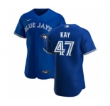 Men's Nike Toronto Blue Jays #47 Anthony Kay Royal Alternate 2020 Authentic Player Baseball Jersey