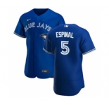 Men's Nike Toronto Blue Jays #5 Santiago Espinal Royal Alternate 2020 Authentic Player Baseball Jersey