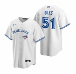 Men's Nike Toronto Blue Jays #51 Ken Giles White Home Stitched Baseball Jersey