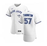 Men's Nike Toronto Blue Jays #57 Trent Thornton White Home 2020 Authentic Player Baseball Jersey