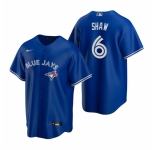Men's Nike Toronto Blue Jays #6 Travis Shaw Royal Alternate Stitched Baseball Jersey