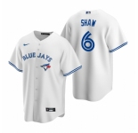Men's Nike Toronto Blue Jays #6 Travis Shaw White Home Stitched Baseball Jersey