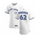 Men's Nike Toronto Blue Jays #62 Jacob Waguespack White Home 2020 Authentic Player Baseball Jersey