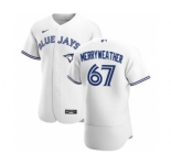 Men's Nike Toronto Blue Jays #67 Julian Merryweather White Home 2020 Authentic Player Baseball Jersey