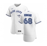 Men's Nike Toronto Blue Jays #68 Jordan Romano White Home 2020 Authentic Player Baseball Jersey