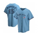 Men's Toronto Blue Jays #15 Whit Merrifield Light Blue Stitched MLB Cool Base Nike Jersey