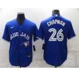 Men's Toronto Blue Jays #26 Matt Chapman Blue Stitched MLB Cool Base Nike Jersey