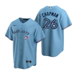 Men's Toronto Blue Jays #26 Matt Chapman Light Blue Cool Base Stitched Jersey
