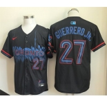 Men's Toronto Blue Jays #27 Vladimir Guerrero Jr. Navy 2024 City Connect Limited Stitched Baseball Jersey
