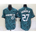 Men's Toronto Blue Jays #27 Vladimir Guerrero Jr Teal 2023 All Star Cool Base Stitched Jersey
