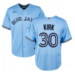 Men's Toronto Blue Jays #30 Alejandro Kirk Light Blue Cool Base Stitched Jersey
