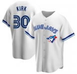 Men's Toronto Blue Jays #30 Alejandro Kirk White Home Cooperstown Collection Player Jersey