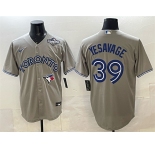 Men's Toronto Blue Jays #39 Trey Yesavage Gray 2025 World Series Cool Base Stitched Baseball Jersey