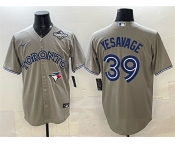 Men's Toronto Blue Jays #39 Trey Yesavage Gray 2025 World Series Cool Base Stitched Baseball Jersey