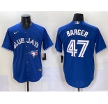 Men's Toronto Blue Jays #47 Addison Barger Royal Cool Base Stitched Baseball Jersey