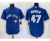 Men's Toronto Blue Jays #47 Addison Barger Royal Cool Base Stitched Baseball Jersey