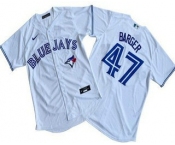 Men's Toronto Blue Jays #47 Addison Barger White Cool Base Jersey