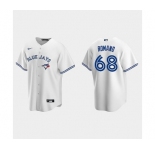 Men's Toronto Blue Jays #68 Jordan Romano White Replica Jersey