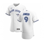 Men's Toronto Blue Jays #9 Danny Jansen White Home 2020 Authentic Player Baseball Jersey