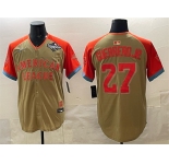 Men's Toronto Blue Jays American League #27 Vladimir Guerrero Jr. Cream All-Star 2025 World Series Limited Stitched Baseball Jersey