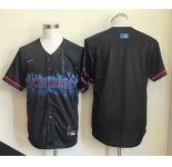 Men's Toronto Blue Jays Blank Navy 2024 City Connect Limited Stitched Baseball Jersey