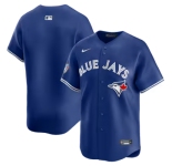 Men's Toronto Blue Jays Blank Royal 50 Seasons Patch Stitched Baseball Jersey