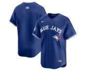 Men's Toronto Blue Jays Blank Royal 50 Seasons Patch Stitched Baseball Jersey