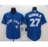Nike Men's Toronto Blue Jays #27 Vladimir Guerrero Jr.Blue Cool Base  Baseball Jersey
