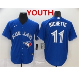 Youth Toronto Blue Jays #11 Bo Bichette Blue Stitched MLB Cool Base Nike Jersey