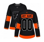 Women's Adidas Philadelphia Flyers Customized Premier Black Alternate NHL Jersey