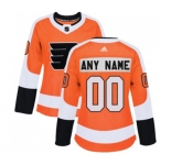 Women's Adidas Philadelphia Flyers Customized Premier Orange Home NHL Jersey