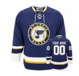 Reebok St. Louis Blues Customized Authentic Navy Blue Third NHL Jersey