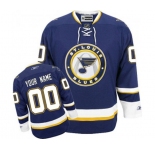 Women's Reebok St. Louis Blues Customized Premier Navy Blue Third NHL Jersey