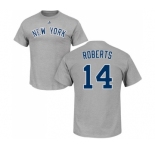 MLB Nike New York Yankees #14 Brian Roberts Gray Name & Number T-Shirt