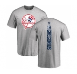 MLB Nike New York Yankees #18 Didi Gregorius Ash Backer T-Shirt